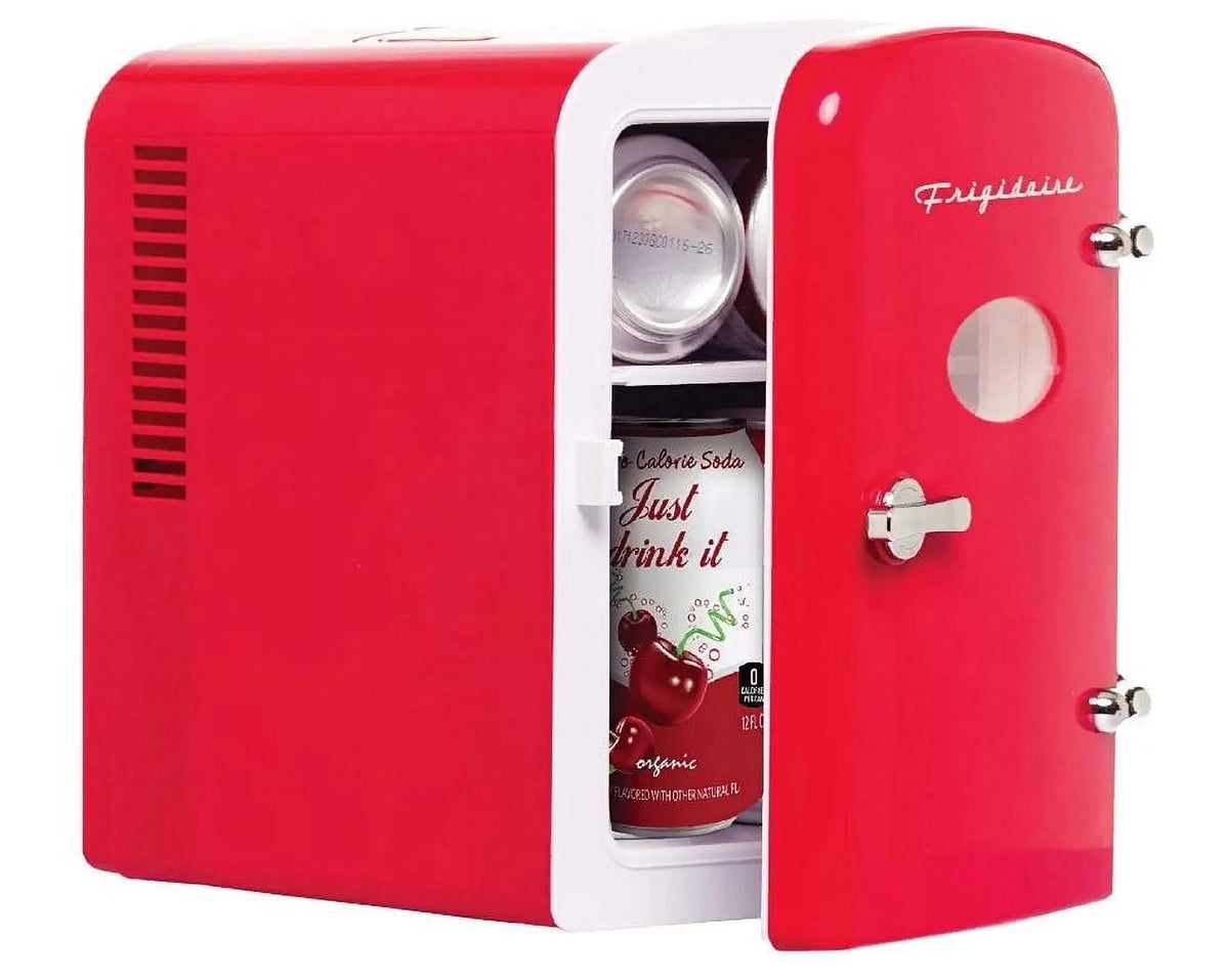 Red 6 Can Mini Beverage Refrigerator N319