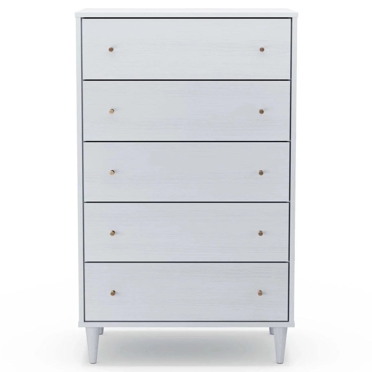 White 5 Drawer Chest S829