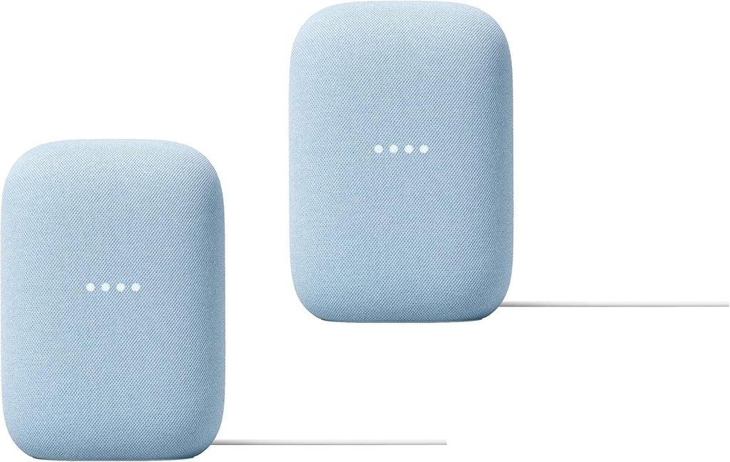 Audio Smart Speaker with WiFi and Bluetooth Streaming (2-Pack: Sky) U94530