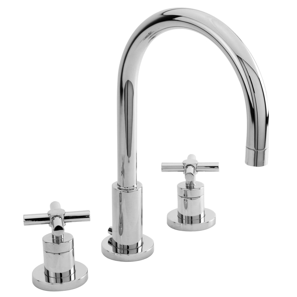 White Widespread Lavatory Faucet J259