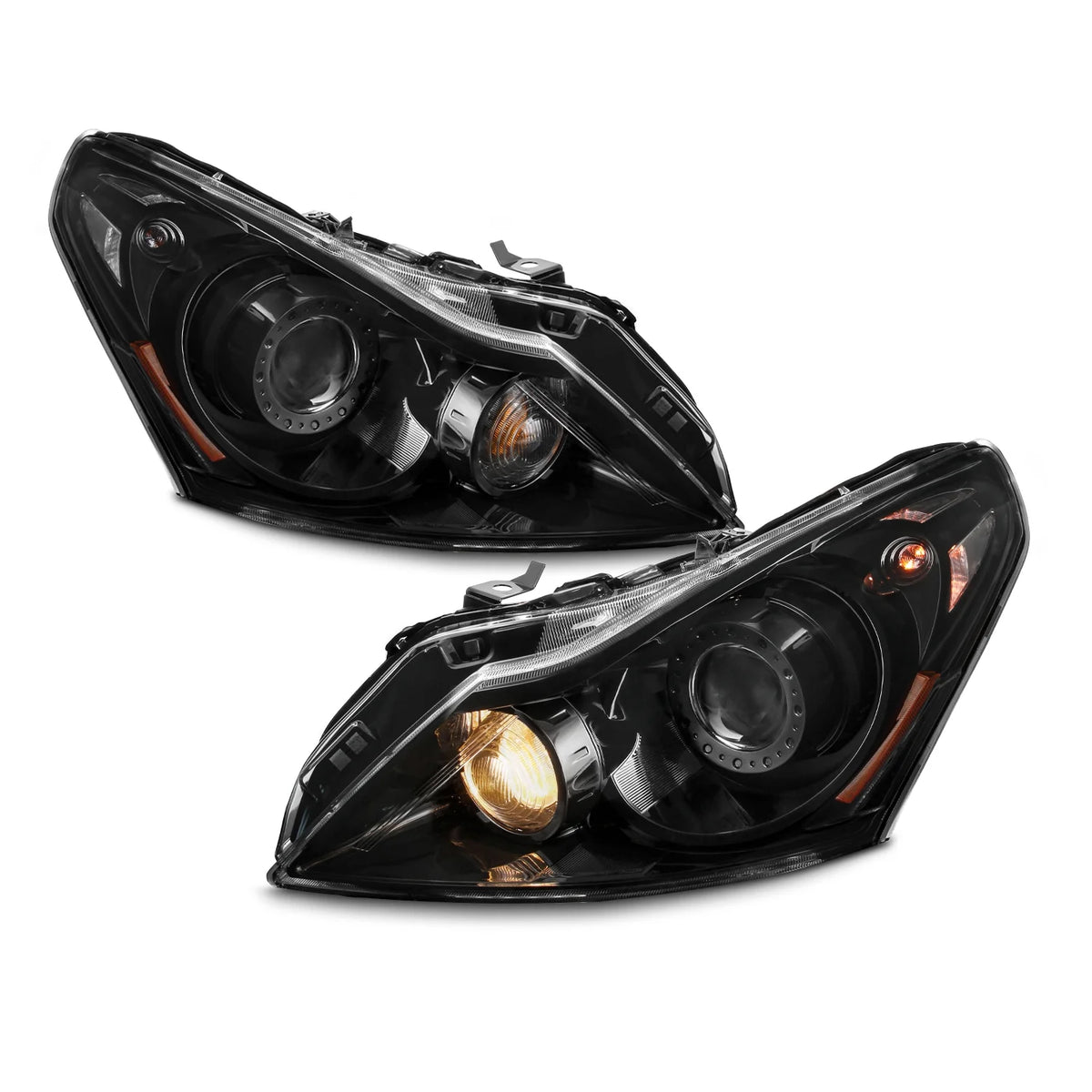Black Projector Headlights Driver + Passenger H798840