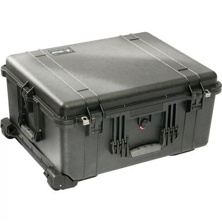 Watertight Hard Case with Cubed Foam & Wheels - Black H3342
